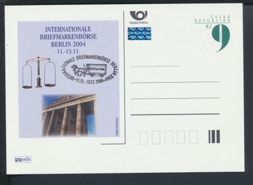 Ganzsache Tschechien Philatelie Internationale Briefmarkenbörse Berlin 2004