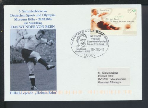 Sport Fussball Köln NRW Schwabenheim Rheinland-Pfalz Brief SST Das Wunder von