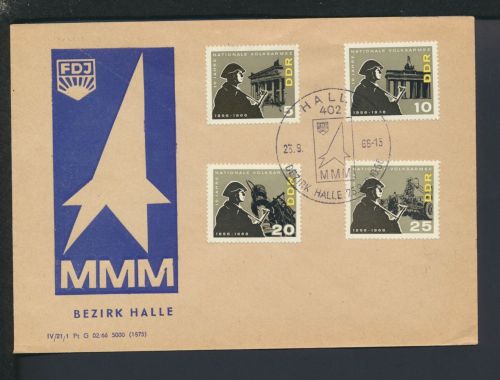 Halle Sachsen-Anhalt DDR Brief FDJ SST Messe der Meister von Morgen 1966