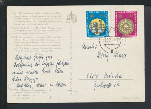 Leipzig Sachsen München Bayern DDR Ansichtskarte 800 Jahre Messestadt Leipzig
