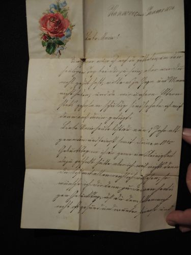 Altdeutschland NPD Norddeutscher Bund Hannover Niedersachsen Pyrmont Brief 1876