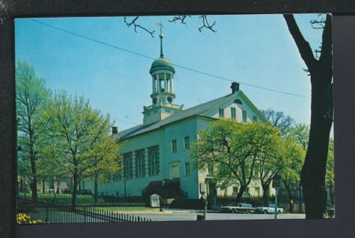 Auto Oldtimer Ansichtskarte Bethlehem Pennsylvania USA Central Moravian Church