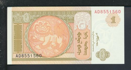 Geldscheine Banknoten Mongolei Asien 1 Tugrik 2008 I UNC