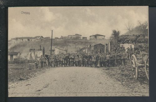 Ansichtskarte Cheppy Frankreich Soldatden Krieg Feldpost Penig Sachsen