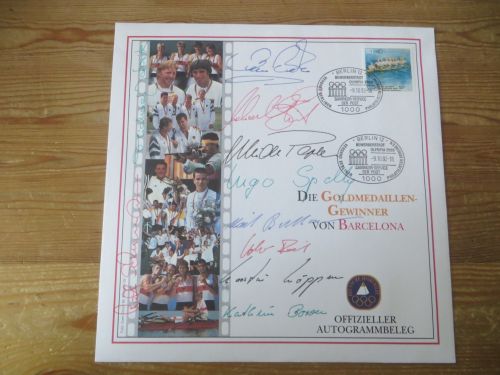 Autogramme Sport Olympia deutsche Goldmedailliengewinner Olympische Spiele 1992