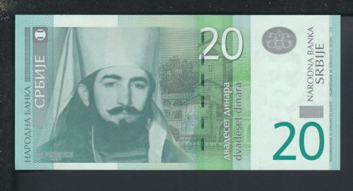 Geldscheine Banknoten Serbien 20 Dinara 2006 I UNC