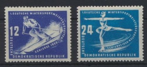 DDR 246-7 Wintersportmeisterschaften hier mit Plattenfehler 247 IKat.-Wert 32,00