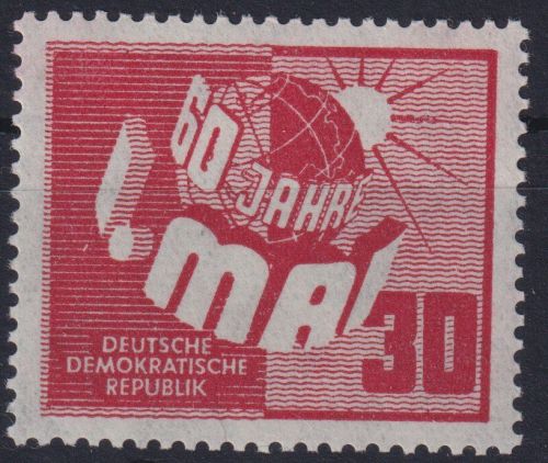 Briefmarke DDR 250 1. Mai Tag der Arbeit Luxus postfrisch MNH Kat.-Wert 22,00