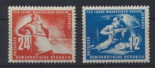 DDR 273-274 Mansfelder Kupferschieferbergbau Luxus postfrisch Kat.-Wert 18,00