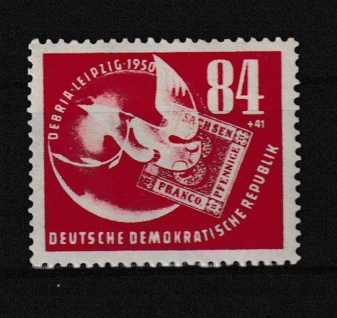 DDR 1950 Briefmarkenausstellung DEBRIA Leipzig tadellos postfrisch Kat. 55,00