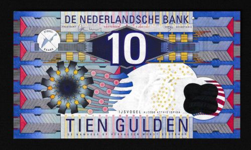 Geldscheine Banknoten Niederlande 10 Gulden 1997 I UNC
