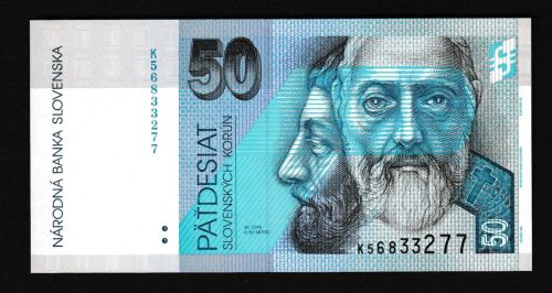 Geldscheine Banknoten Slowakei 50 Korun 2005 I UNC