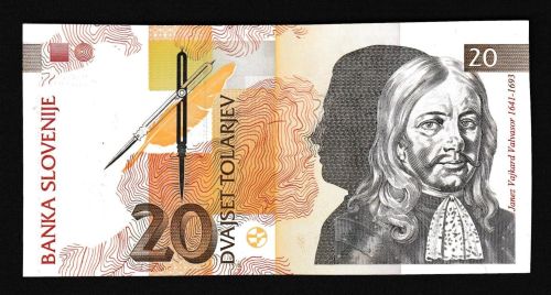 Geldscheine Banknoten Slowenien Europa 20 Tolar 1992 I UNC