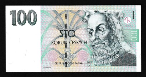 Geldscheine Banknoten Tschechien 100 Korun 1997 I UNC