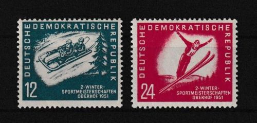 DDR 280-281 Sport Wintersportmeisterschaften Luxus postfrisch MNH Kat-Wert 20,00