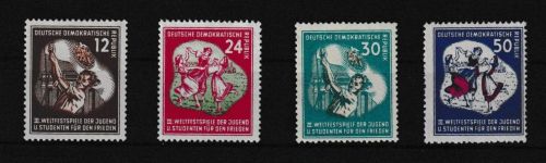 DDR 289-292 Weltfestspiele der Jugend und Studenten Luxus postfrisch Sport 60,00