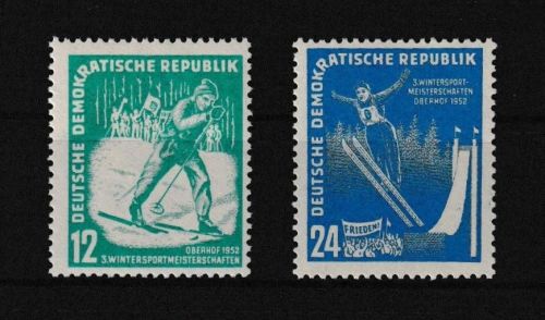 DDR 298-299 Sport Wintersportmeisterschaften Luxus postfrisch MNH Kat. 15,00