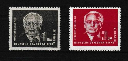 DDR 325-326 Präsident Pieck Höchstwerte 2+3 Mark Luxus postfrisch MNH KatW 70,00