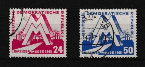 DDR 282-283 Leipziger Messe gestempelt Kat-Wert 45,00