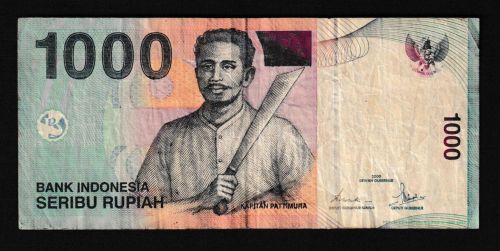 Geldscheine Banknoten Indonesien 1000 Rupiah 2007 IV