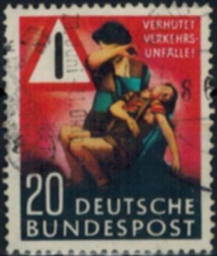 Bundesrepublik 162 BRD Verkehrsunfall-Verhütung gestempel MNH Kat.-Wert 6,00