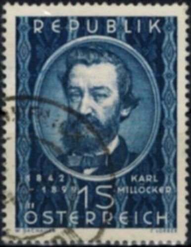 Österreich 947 Karl Millöcker Komponist Musik 1949