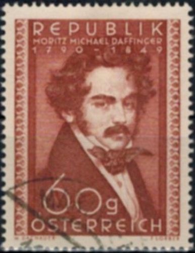 Österreich 948 gestempelt Moritz Daffinger Maler 1950