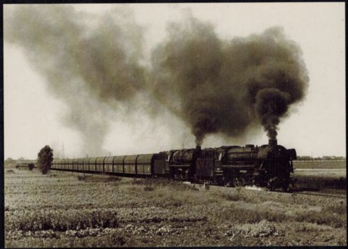Ansichtskarte Eisenbahn Güterzuglokomotive 042 042 vor BR 043 Emden 1974