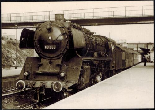 Ansichtskarte Eisenbahn Schnellzuglokomotive 03 063 Osnabrück Hauptbahnhof