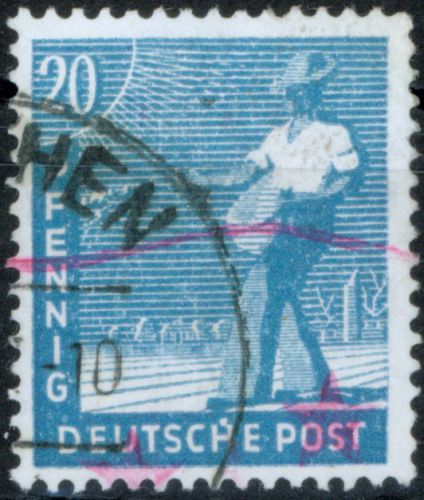 Besetzung Gemeinschaft Plattenfehler 950 IV sauber gestempelt Kat.-Wert 50,00