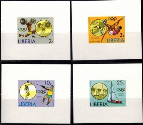 Afrika Liberia 990-995 B Olympia Sport Sommerspiele Montreal Sonderblocksatz