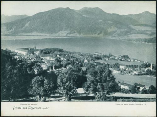 Ansichtskarte Tegernsee Bayern selt. Großformat 32x23,8 cm sehr gute Erhaltung