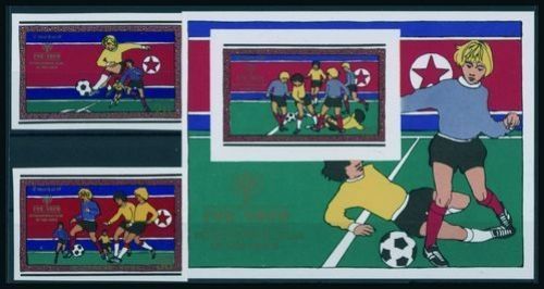 Korea-Nord 1979 Jahr des Kindes Fussball-Szenen ungezähnt geschnitten Mi. nicht