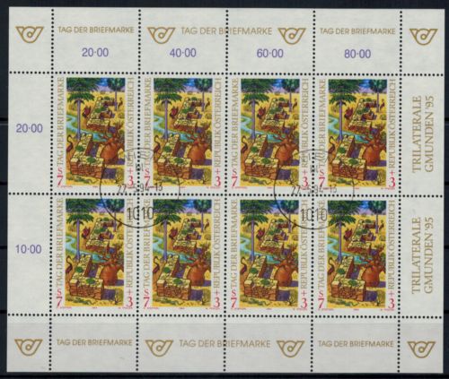 Österreich Kleinbogen Tag der Briefmarke 2127 Philatelie Ersttagsstempel 1994