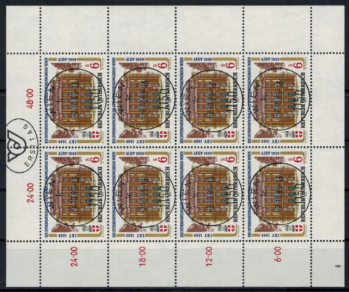 Österreich Kleinbogen Strafrechtskongress 1971 Ersttagsstempel 1989