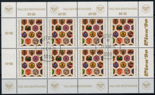 Österreich Kleinbogen 1990 Philatelie Tag der Briefmarke gestempelt 1990
