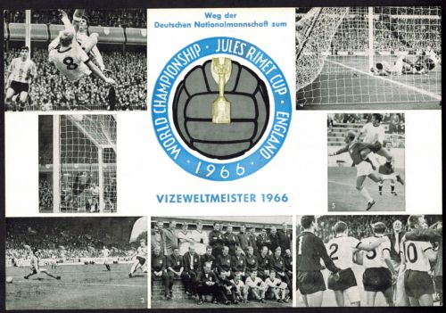 Bund Fußball Weltmeisterschaft Sonderkarte Vizeweltmeister 1966 SST Bonn