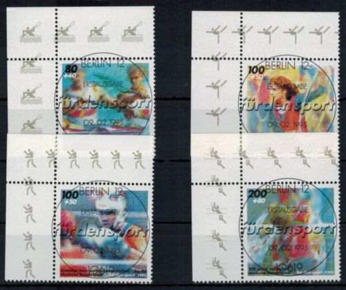 Bund 1777-1780 Bogenecke Eckrand Sport oben links Ersttags-SST