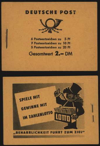 DDR Markenheftchen 3b1 Fünfjahresplan 1961 tadellos postfrisch