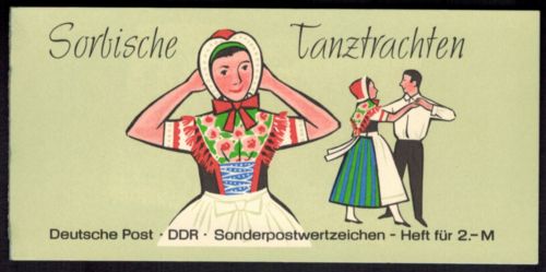 DDR Markenheftchen 5 I 1 a Sorbische Tanztrachten 1972 tadellos postfrisch