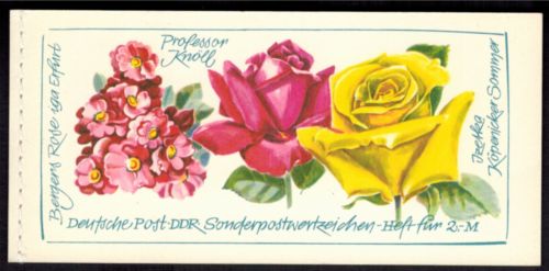DDR Markenheftchen 6 I 1 Rosenausstellung 1972 tadellos postfrisch