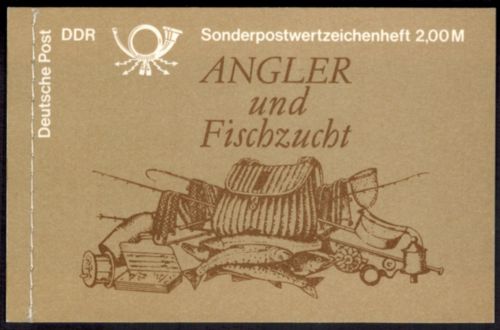 DDR Markenheftchen 9 w 1 Süßwasserfische 1988 tadellos postfrisch