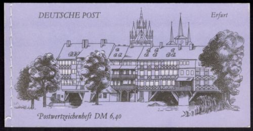 DDR Markenheftchen 10 Bauwerke und Denkmäler 1990 tadellos postfrisch