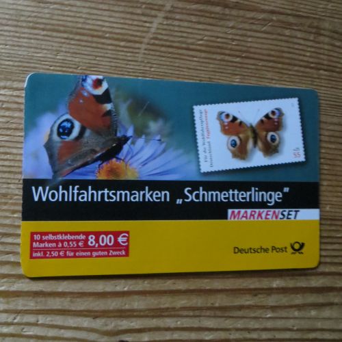 Bundesrepublik Markenheftchen 60 Wohlfahrt Schmetterlinge 2005 Ersttagsstempel