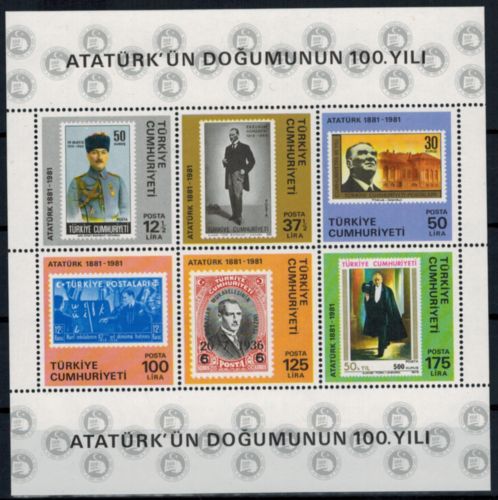 Türkei Block 19 100 Jahre Geburtstag von Atatürk tadellos postfrisch KatW. 20,00