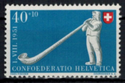 Schweiz 559 Pro Partia 40+10 C Zürich 600 J. Eidgenossenschaft 1951 postfrisch