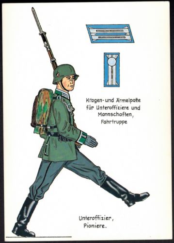 Ansichtskarte Soldat I. WK Unteroffizier Pioniere Fahrtruppe