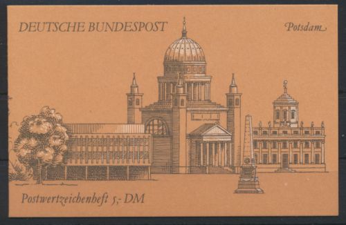Bund Markenheftchen Potsdamm 26 b Sehenswürdigkeiten 1991 tadellos postfrisch