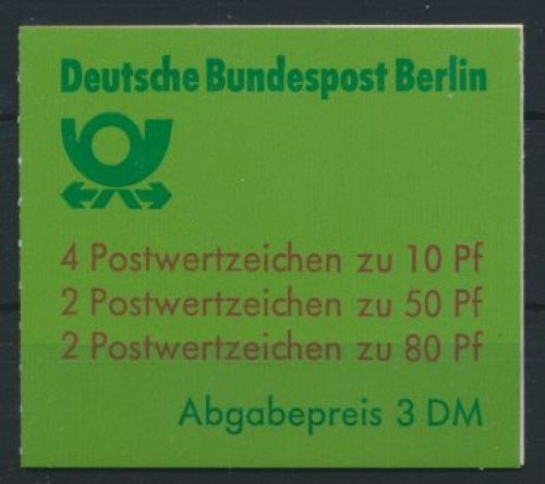 Berlin Markenheftchen 14 oZ Sehenswürdigkeiten 1989 Luxus postfrisch Kat.28,00