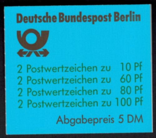 Berlin Markenheftchen 15 oZ Sehenswürdigkeiten Luxus postfrisch MNH Kat 60,00